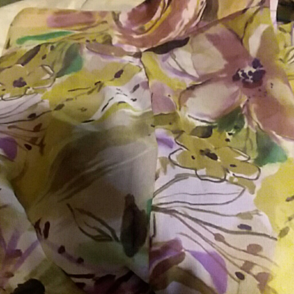A silk midi skirt